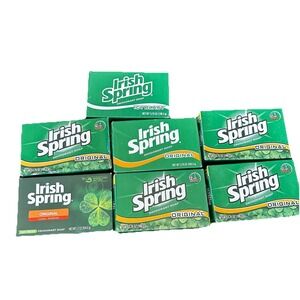 (7) Irish Spring Bar Soap Original Formula Icy Blast And Original Scent